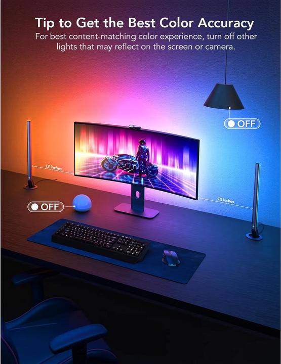 Productafbeelding Govee DreamView G1 Pro Gaming Light, RGBIC, WiFi (300 lm)