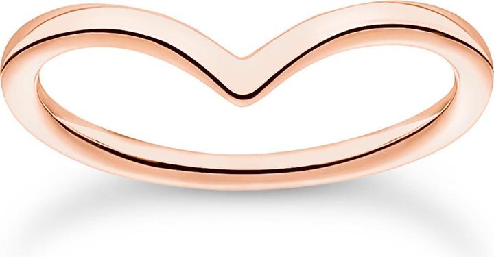 Actual product image Thomas Sabo Ring V shape rose gold (56, 925 Silver)