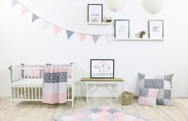 Image du produit Ullenboom Couverture pour enfant, étoiles roses 120 cm x 120