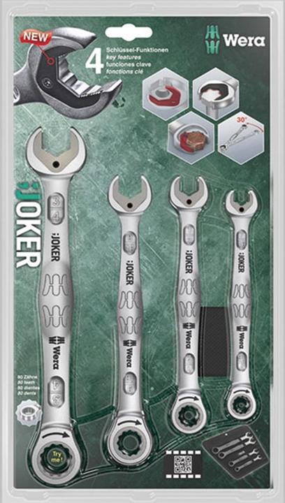 Produktbild Wera 6000 Joker 4 Imperial Set 1 (10  mm, 15 mm, 19 mm, 13 mm, 17 mm, 11 mm, 16 mm, 14 mm, 18 mm, 12 mm)