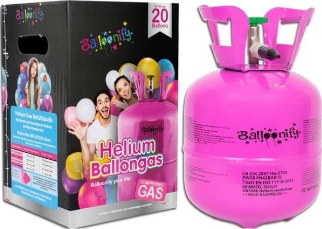 Magni Bouteille d'hélium jetable 5L pour environ 20 ballons 00001
