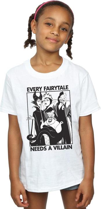 Image du produit Disney Filles Chaque conte de fées a besoin d'un méchant T-Shirt en coton (140, 146)