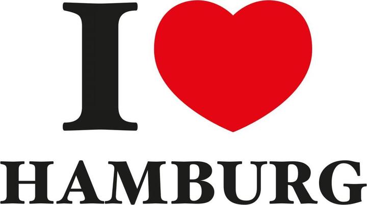 Produktbild Trenddeko I love Hamburg (50 x 29 cm)