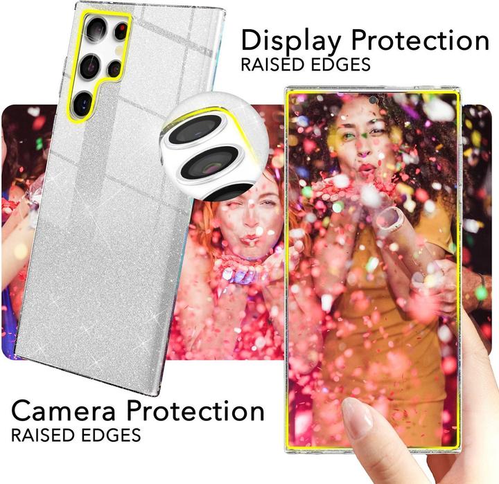 Produktbild Nalia Glitzer Hybrid Hülle (Samsung Galaxy S24 Ultra)