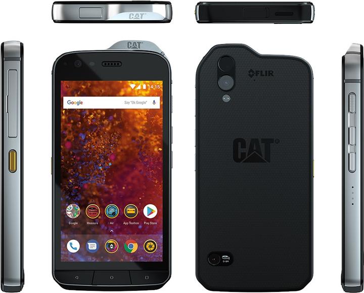 Actual product image Cat S61 (64 GB, Black / Silver, 5.20", Hybrid Dual SIM, 16 Mpx, 4G)
