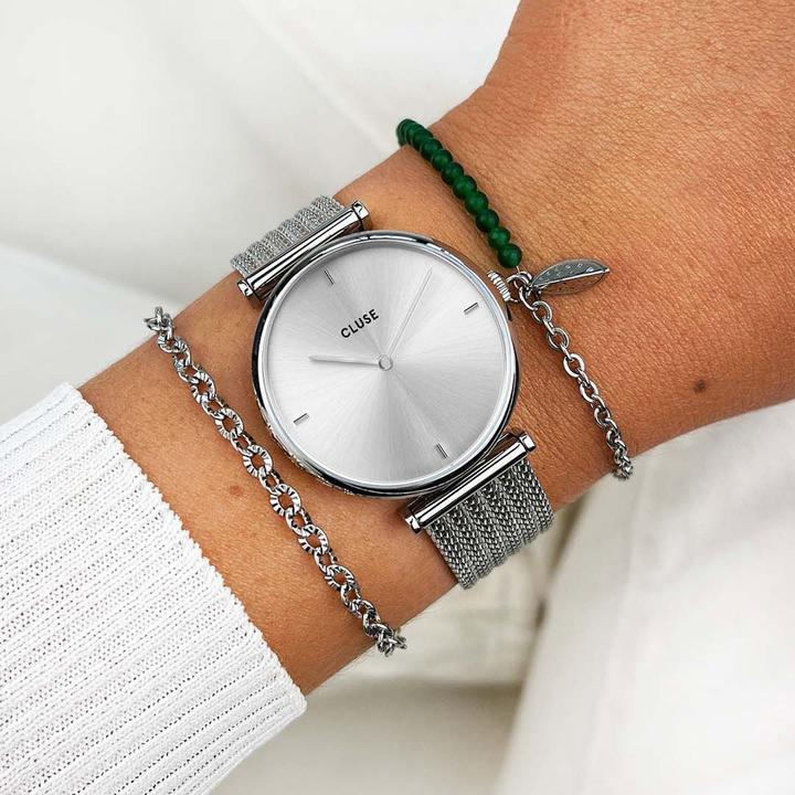 Produktbild Cluse Triomphe Mesh Silver (Analoguhr, 33 mm)