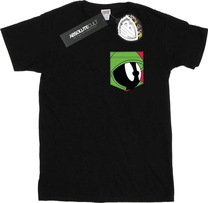Produktbild Looney Tunes Marvin The Martian Face Faux Pocket TShirt (M)