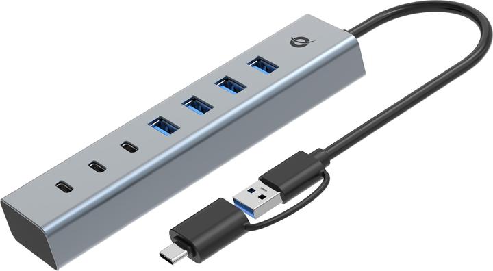 Actual product image Conceptronic HUBBIES20GP (USB-C, 7 Ports)