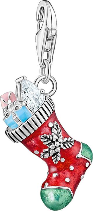 Produktbild Thomas Sabo Weihnachtssocken Charm Silber (Emaille, 925er Silber)