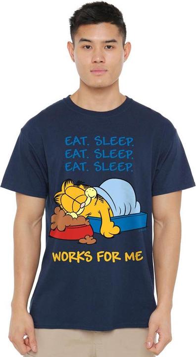 Immagine prodotto Garfield Works For Me Maglietta Uomo (4XL)