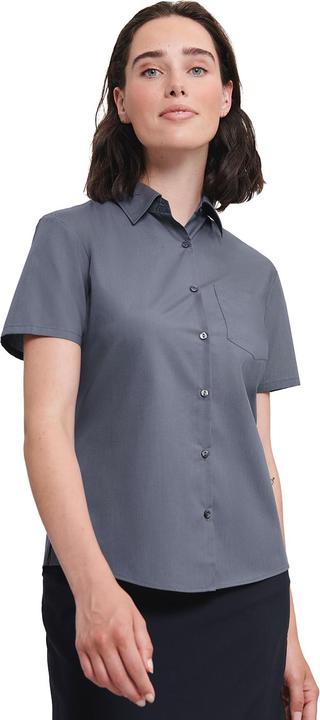Actual product image Russell Womens/Ladies Poplin Easy-Care Short-Sleeved Shirt (XXL)