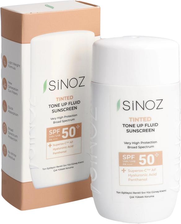 Produktbild Sinoz Tinted Tone Up Fluid Sunscreen (Sonnenlotion, SPF 50+, 50 ml)