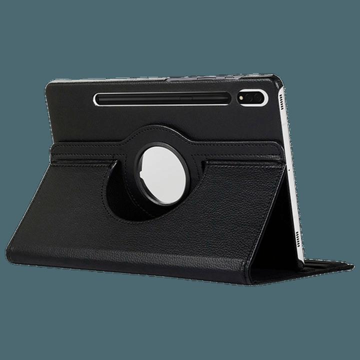 Actual product image Just in Case Pu-Leather Rotating 360 Book Cover Black Samsung Galaxy Tab S9+/S9 FE+/S10+ (Galaxy Tab S9+, Galaxy Tab S10+, Galaxy Tab S9 FE+)