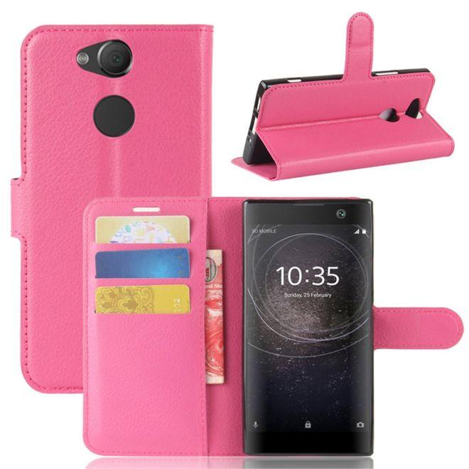 Produktbild MU Classic Leder Hülle mit Litchitextur (Sony Xperia XA2)