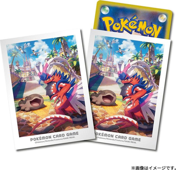 Actual product image Pokémon Pokemon Centre Deck Sleeves Paldea Adventure Koraidon & Clodsire