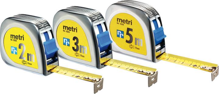 Produktbild Rieffel 3m Rollmeter Chrom (mm)