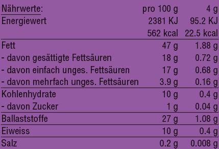 Nährwerte und Zutaten vegalife Acai (1 Stück, Pulver, 115 g)