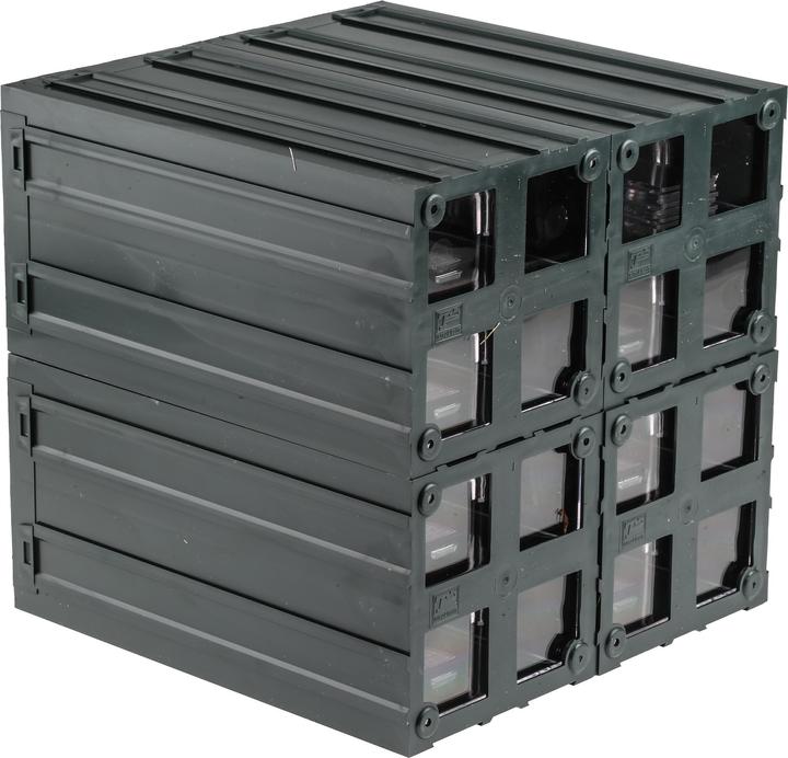 Productafbeelding Rs Pro Plastic ladenmagazijn Transparant, 8 laden, 208mm x 208mm x 222mm