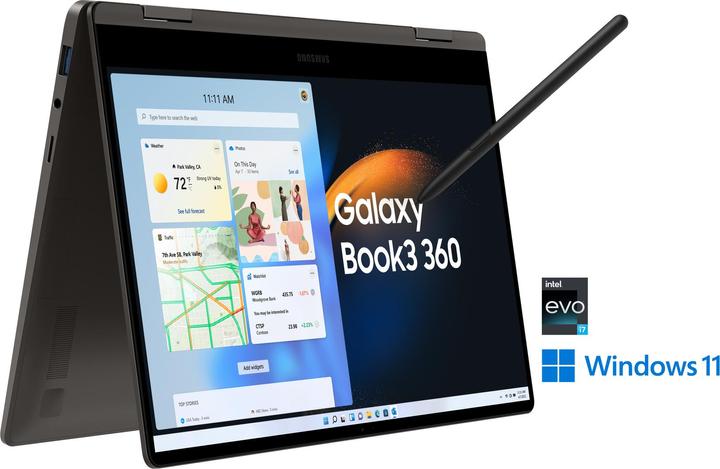 Actual product image Samsung Galaxy Book3 360 (13.30", Intel Core i7-1360P, 16 GB, 1000 GB, DE)