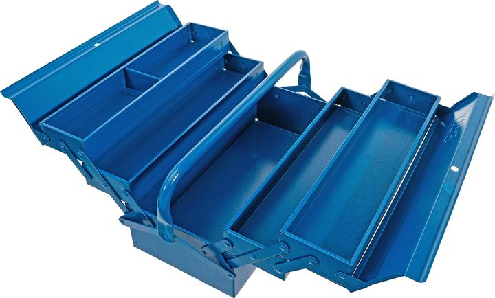 Produktbild BGS Metall-Werkzeugkasten | leer | 420 x 200 x 200 mm | 5 Fächer