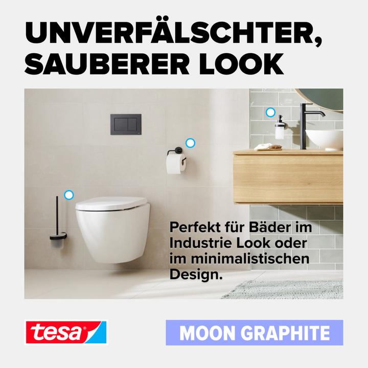 Productafbeelding tesa MOON toiletborstelgarnituur in grafiet
