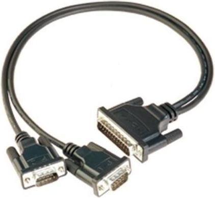 Image du produit Moxa CBL-M25M9X2-50 - Câble série DB25 mâle vers 2 x DB9 mâle, 50 cm (0.50 m)