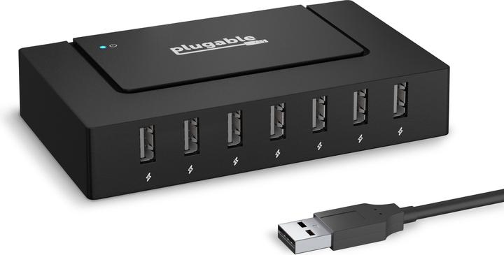 Image du produit Plugable Hub USB 2.0 60W Adaptateur d'alimentation (7 Ports)