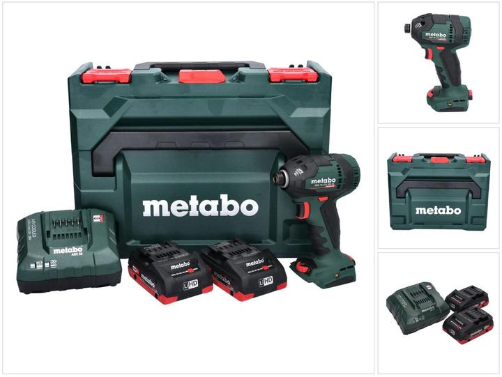 Produktbild Metabo Akku-Schlagschrauber SSD 18 LTX 200 BL (602396800) Kunststoffkoffer 18V 2x LiHD + ASC 30-36 V (Akkubetrieb)