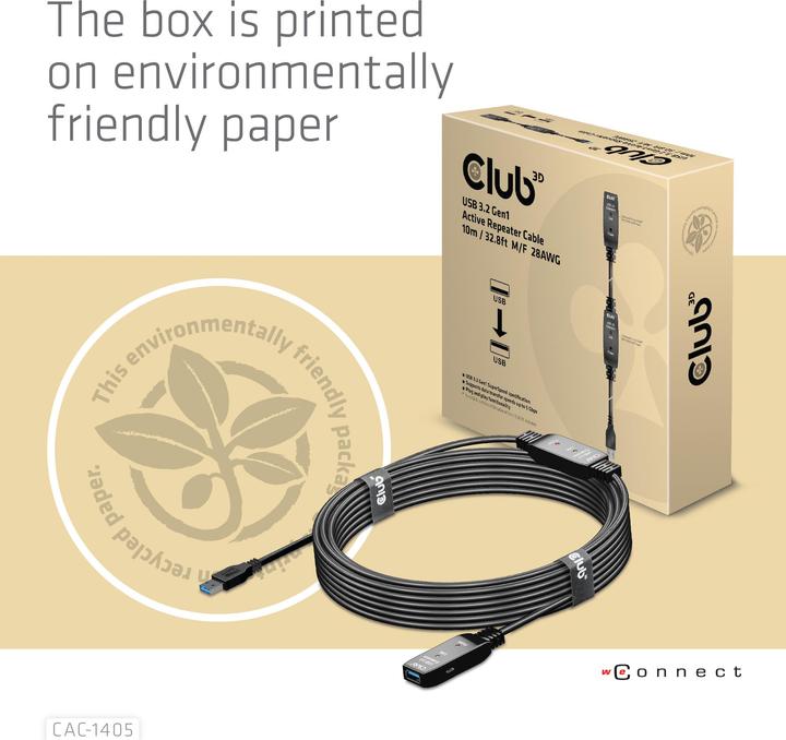 Productafbeelding Club 3D USB A - USB A (10 m, USB 3.2)