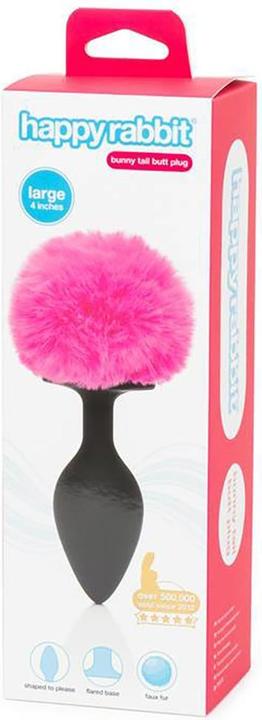 Immagine prodotto Happy Rabbit Butt Plug non vibrante grande nero/rosa