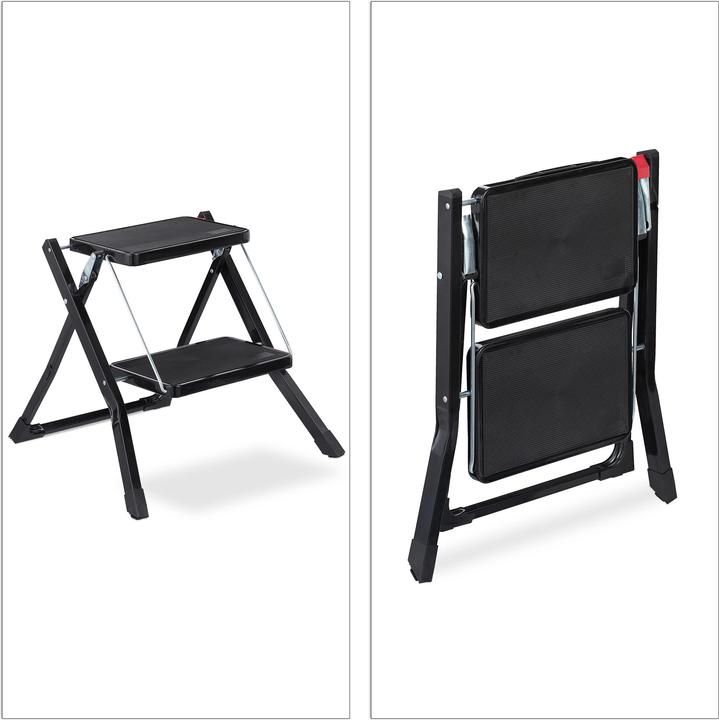 Image du produit Relaxdays Escabeau pliable, 2 marches (Escabeau, 50 cm)