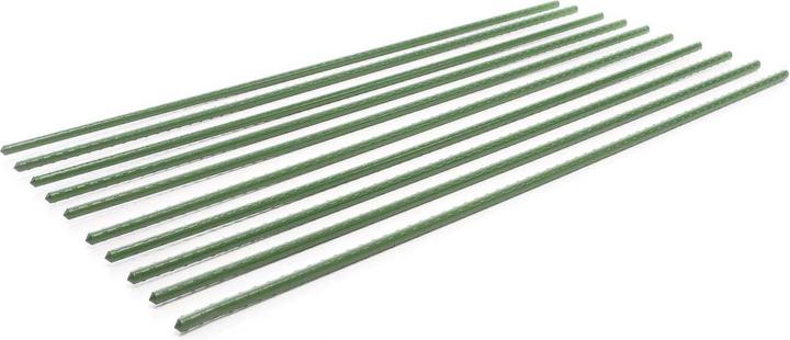 Immagine prodotto Wiltec Toboli 10x bastoni per piante verdi 120cm Ø11mm traliccio in metallo plastica per pomodori (120 cm, 1.10 cm)