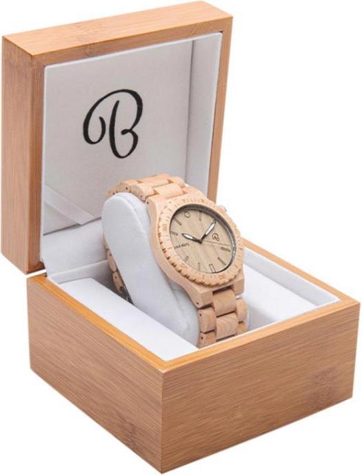 Actual product image Bambuu Wooden clock (Analogue wristwatch, 46 mm)