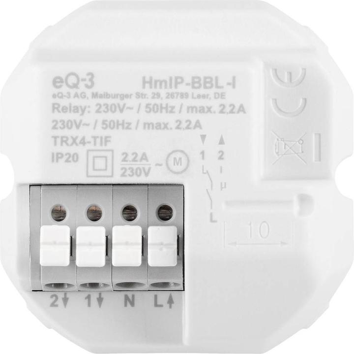 Image du produit EQ-3 HMIP BBL-I - Actionneur de store pour interrupteur de marque - International (Actionneur de volet)