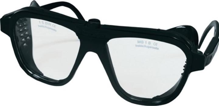 Immagine prodotto Schmerler Occhiali di sicurezza EN 166 aste nere, lente trasparente in nylon, lente