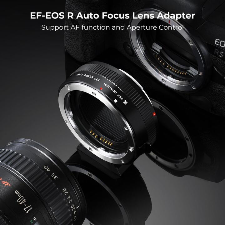 Actual product image K&F Concept Adapter ring for Canon EF/EF-S to EOS R mount