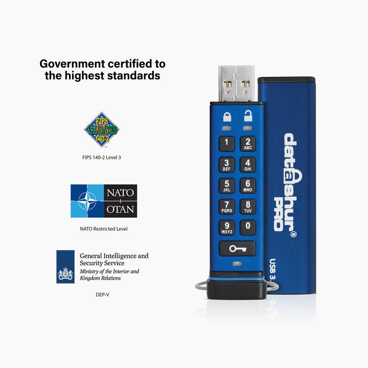 Actual product image iStorage datAshur Pro (8 GB, USB 3.0, USB-A)