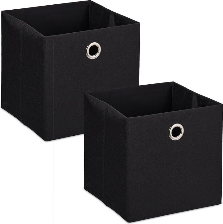 Produktbild Relaxdays 2x Aufbewahrungsbox (30.5 x 30.5 x 30.5 cm, 27 l)