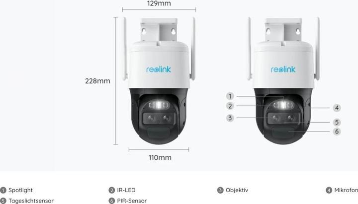 Immagine prodotto Reolink TrackMix LTE PLUS con pannello solare incluso (2560 x 1440 (WQHD))