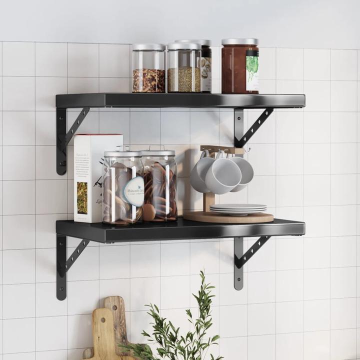 Actual product image VidaXL Wall shelves 2 pcs. Noble (50 x 30 x 3 cm)