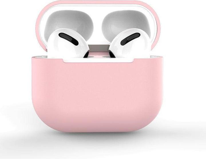Image du produit Hurtel Etui pour AirPods 2 / AirPods 1 Ecouteurs souples en silicone rose (étui C) (Manchon pour casque d'écoute)