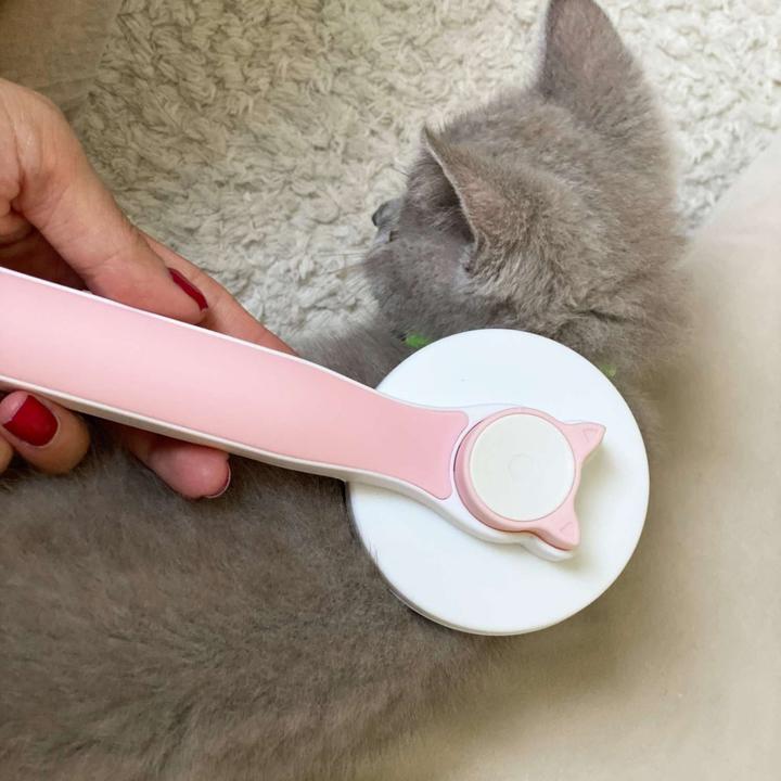 Actual product image Intirilife Cat brush Dog brush self-cleaning (Cat, Dog)