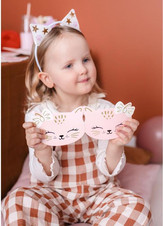 Produktbild Partydeco Einladungskarte Katze (6 Stk.)
