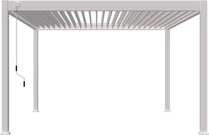 Immagine prodotto Weide Pergola Deluxe Plus 4x4m con tetto a doghe bianco (400 cm, 400 cm)
