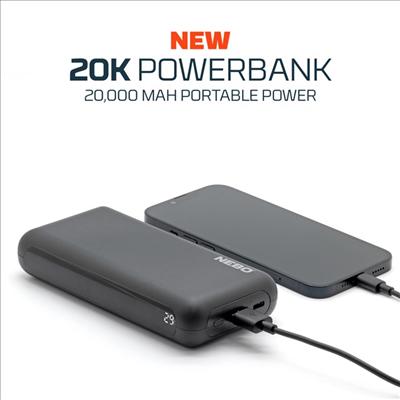 Actual product image Nebo Powerbank 20,000mAh USB A+C (20000 mAh)