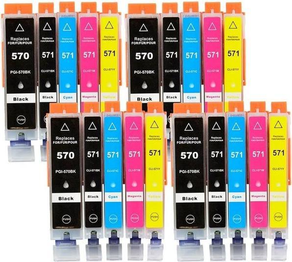 Image du produit Hermex Compatible Canon Pixma TS6051 Cartouche d'encre (M, PGBK, Y, CF, C)