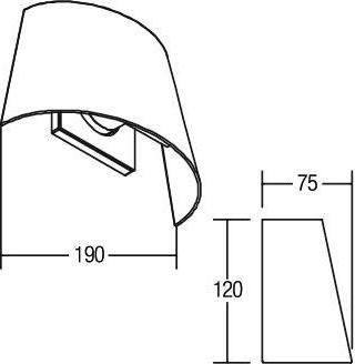 Actual product image Brumberg LED wall light (550 lm)