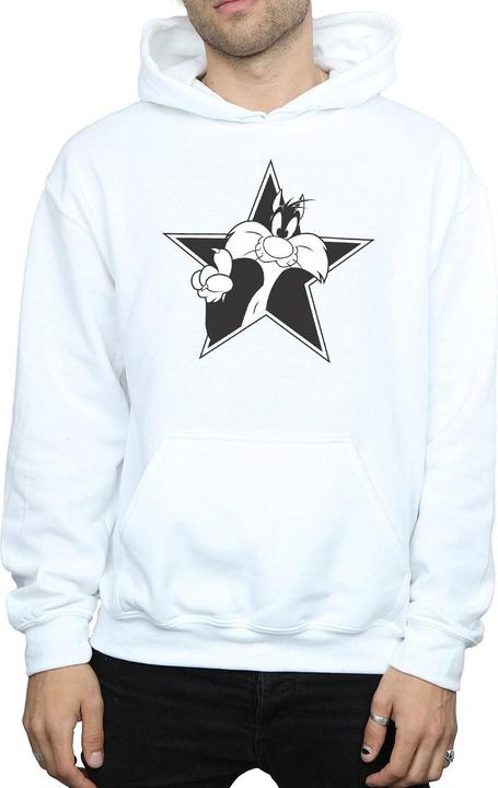 Immagine prodotto Looney Tunes Sylvester Mono Star Felpa con Cappuccio Uomo (XXL)