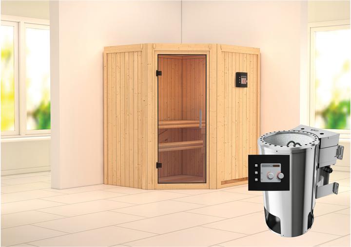 Actual product image Karibu Tonja without roof rim (Plug & Play 3,6 KW - Bio external control)