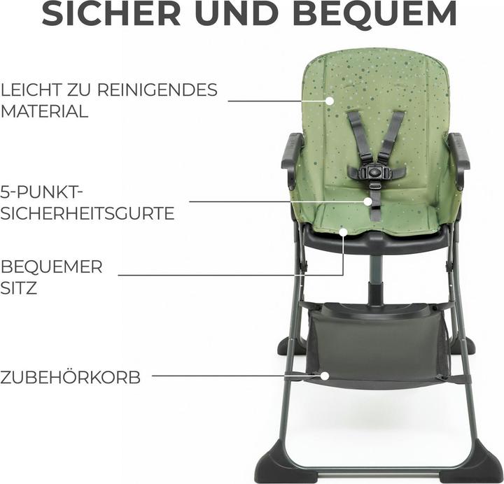 Actual product image KinderKraft Foldee high chair green (Highchair)